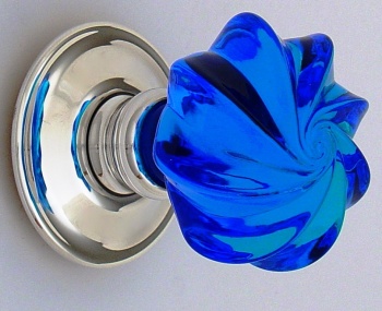 Whirl Glass Door Knobs